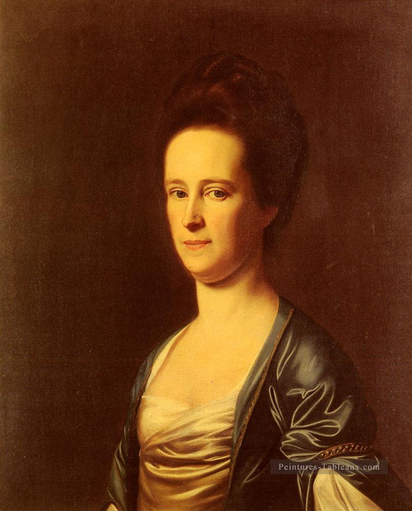 Mme Elizabeth Coffin Amory Nouvelle Angleterre Portraiture John Singleton Copley Peintures à l'huile